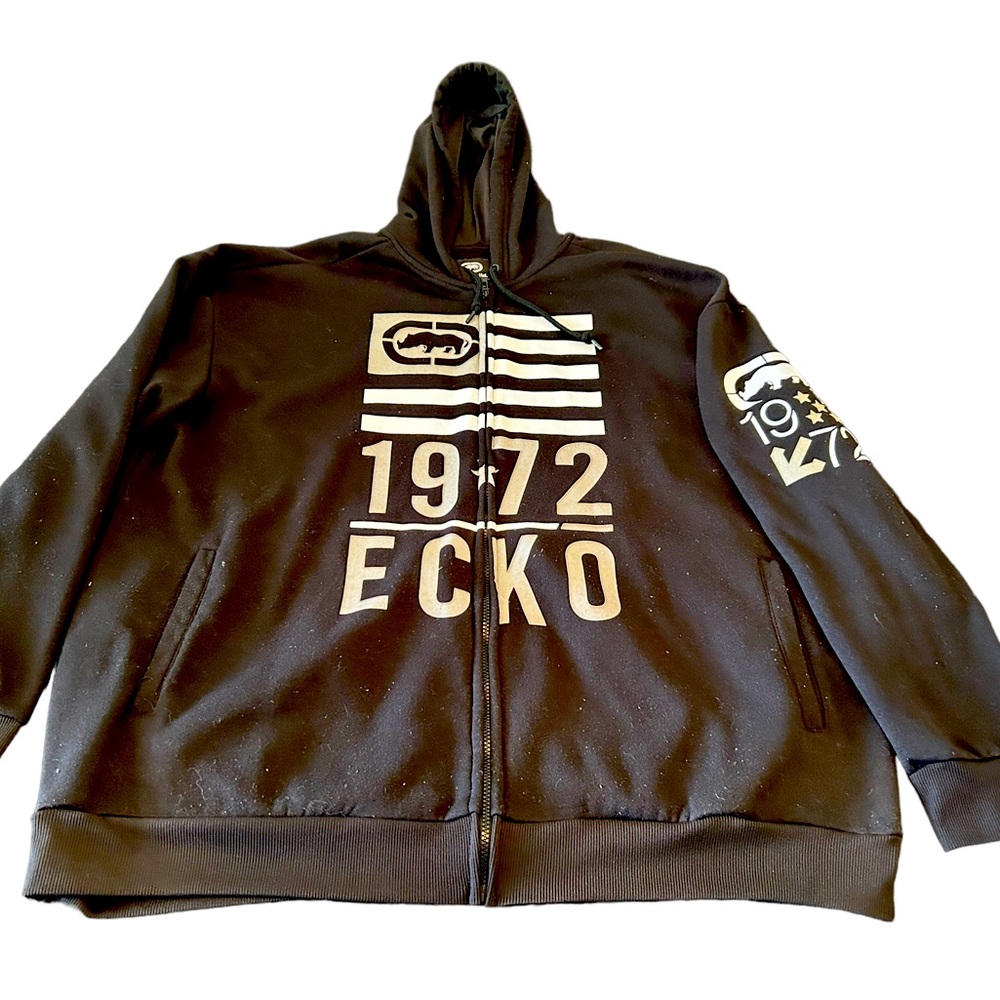 Ecko Unltd vintage oversized black hoodie